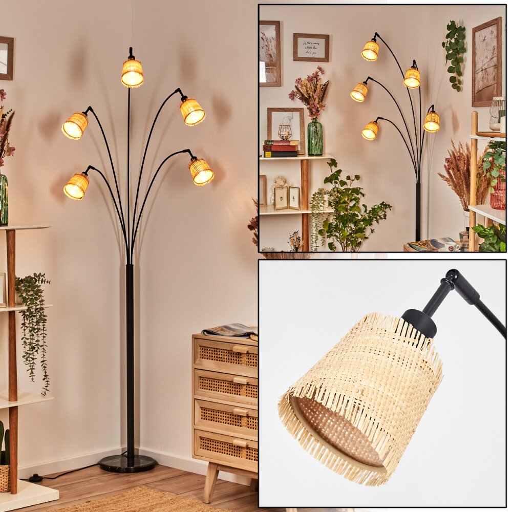 Lindberg Lámpara de pie Negro, 5 luces main product photo