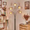 Lindberg Lámpara de pie Negro, 5 luces