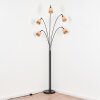 Lindberg Lámpara de pie Negro, 5 luces