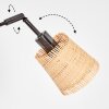 Lindberg Lámpara de pie Cromo, Negro, 5 luces