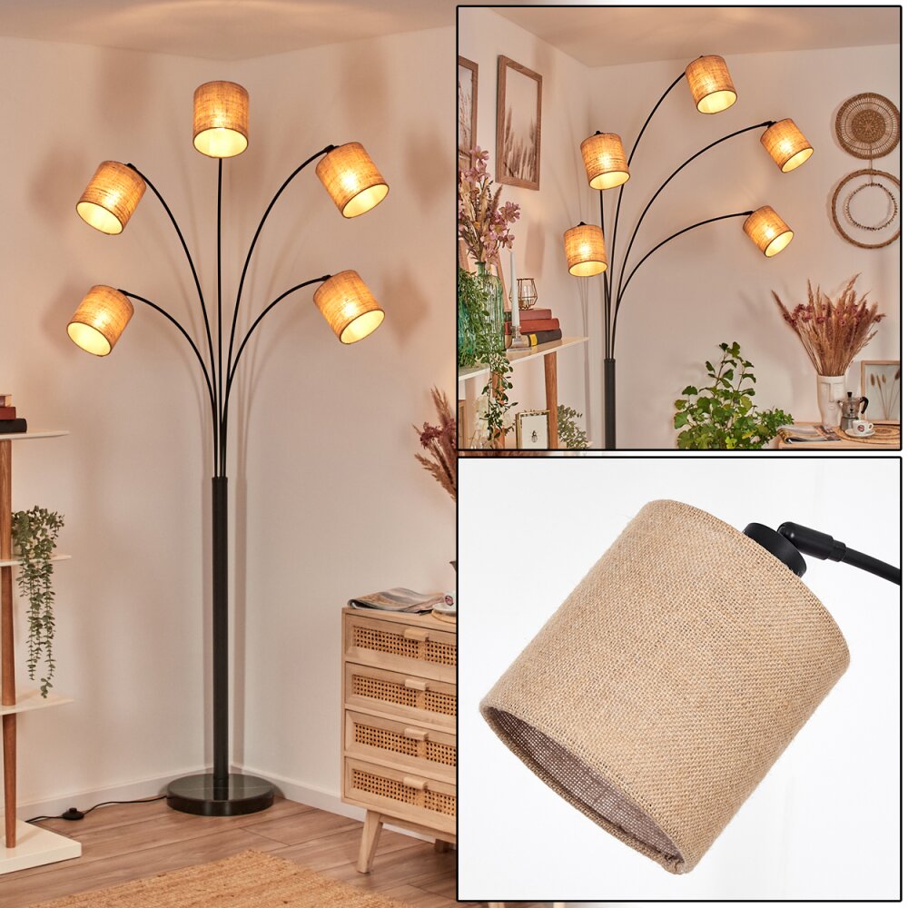 Soungou Lámpara de pie Negro, 5 luces main product photo