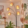 Soungou Lámpara de pie Negro, 5 luces