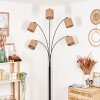 Soungou Lámpara de pie Cromo, Negro, 5 luces