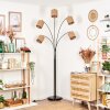 Soungou Lámpara de pie Cromo, Negro, 5 luces