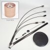 Soungou Lámpara de pie Cromo, Negro, 5 luces