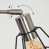 Yaak Lámpara de pie Níquel-mate, Negro, Blanca, 5 luces