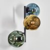 Ripoll Luminarias esféricas, Apliques Azul, dorado, Verde, 3 luces