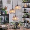 Koyoto Lámparas suspendidas, Luminarias esféricas, Lámpara colgante de clúster 30 cm Colores ámbar, Transparente, 3 luces
