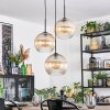 Koyoto Lámparas suspendidas, Luminarias esféricas, Lámpara colgante de clúster 30 cm Colores ámbar, Transparente, 3 luces