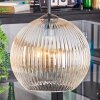 Koyoto Lámparas suspendidas, Luminarias esféricas, Lámpara colgante de clúster 30 cm Colores ámbar, Transparente, 3 luces