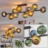 Koyoto Plafones, Luminarias esféricas Azul, dorado, Verde, 10 luces