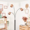 Soungou Lámpara de pie Negro, 3 luces
