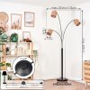 Soungou Lámpara de pie Negro, 3 luces