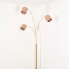 Soungou Lámpara de pie Latón, Negro, 3 luces
