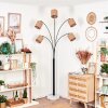 Soungou Lámpara de pie Negro, Blanca, 5 luces