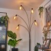 Codecro Lámpara de pie Cromo, Negro, Blanca, 5 luces