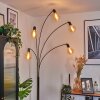 Codecro Lámpara de pie Cromo, Negro, Blanca, 5 luces