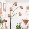 Soungou Lámpara de pie Cromo, Negro, Blanca, 5 luces