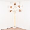 Soungou Lámpara de pie Latón, Negro, Blanca, 5 luces