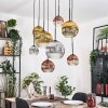 Ripoll Lámparas suspendidas, Luminarias esféricas, Lámparas colgantes Crudo, Negro, 8 luces