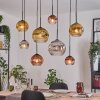 Ripoll Lámparas suspendidas, Luminarias esféricas, Lámparas colgantes Crudo, Negro, 8 luces