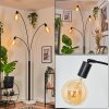 Codecreo Lámpara de pie Negro, Blanca, 3 luces