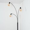 Codecreo Lámpara de pie Negro, Blanca, 3 luces