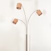 Soungou Lámpara de pie Níquel-mate, Negro, Blanca, 3 luces
