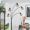 Yaak Lámpara de pie Negro, Blanca, 5 luces