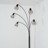 Yaak Lámpara de pie Negro, Blanca, 5 luces