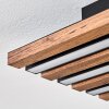 Tandragee Plafones LED Color madera, Negro, 1 luz