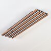 Tandragee Plafones LED Color madera, Negro, 1 luz