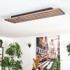 Tandragee Plafones LED Color madera, Negro, 1 luz