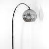 Ripoll Lámpara de pie, Lámparas de pie tipo arco Negro, 1 luz