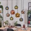 Ripoll Lámparas suspendidas, Luminarias esféricas, Lámparas colgantes Crudo, Negro, 8 luces