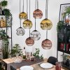 Ripoll Lámparas suspendidas, Luminarias esféricas, Lámparas colgantes Crudo, Negro, 8 luces