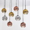 Ripoll Lámparas suspendidas, Luminarias esféricas, Lámparas colgantes Crudo, Negro, 8 luces