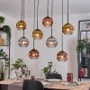Ripoll Lámparas suspendidas, Luminarias esféricas, Lámparas colgantes Crudo, Negro, 8 luces
