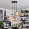 Apedo Lámparas suspendidas, Luminarias esféricas, Lámpara colgante de clúster Colores ámbar, 3 luces