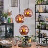 Koyoto Lámparas suspendidas, Luminarias esféricas, Lámpara colgante de clúster Color cobre, 3 luces