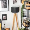 Soungou Lámpara de pie Crudo, Negro, 1 luz