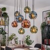 Ripoll Lámparas suspendidas, Luminarias esféricas, Lámparas colgantes Crudo, Negro, 8 luces
