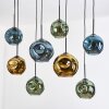 Ripoll Lámparas suspendidas, Luminarias esféricas, Lámparas colgantes Crudo, Negro, 8 luces