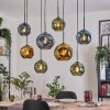 Ripoll Lámparas suspendidas, Luminarias esféricas, Lámparas colgantes Crudo, Negro, 8 luces