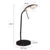Lámparas Steinhauer Eloi Lámparas de mesa LED Negro, 1 luz