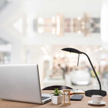 Lámparas Steinhauer Eloi Lámparas de mesa LED Negro, 1 luz