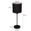 Lámparas Steinhauer Noor Lámparas de mesa Negro, 1 luz