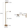 Lámparas Steinhauer Turound Lámpara de pie Bronce, 2 luces