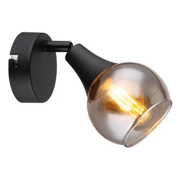 Lámparas Globo Lighting Glyptar Apliques, Spot de pared Negro, 1 luz