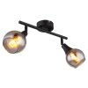 Lámparas Globo Lighting Glyptar Plafones, Spot techo Negro, 2 luces